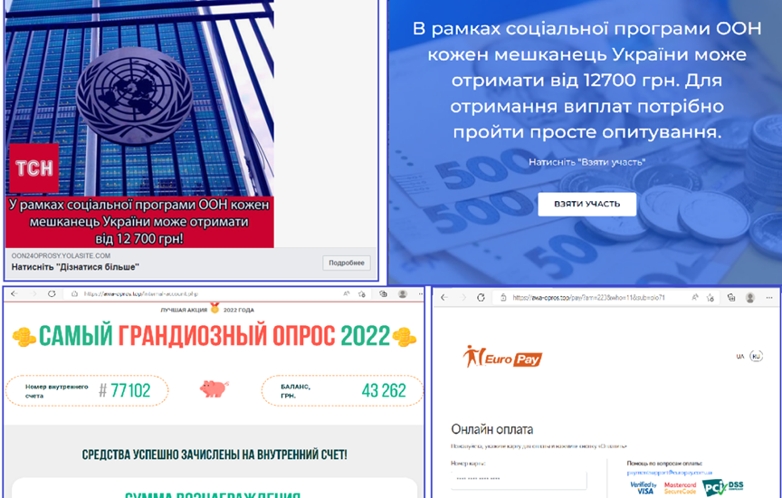 Увага! Під виглядом грошової допомоги від ООН шахраї викрадають дані банківських карток