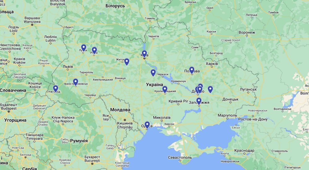 Розроблено електронну мапу гуманітарних хабів для жителів Луганщини