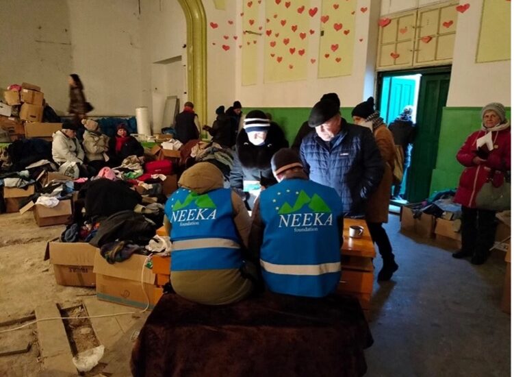 На Стрийщині благодійники за тиждень роздали понад 200 продуктових наборів для ВПО