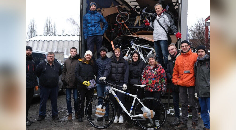 У Київ доставили велосипеди від громадян ЄС