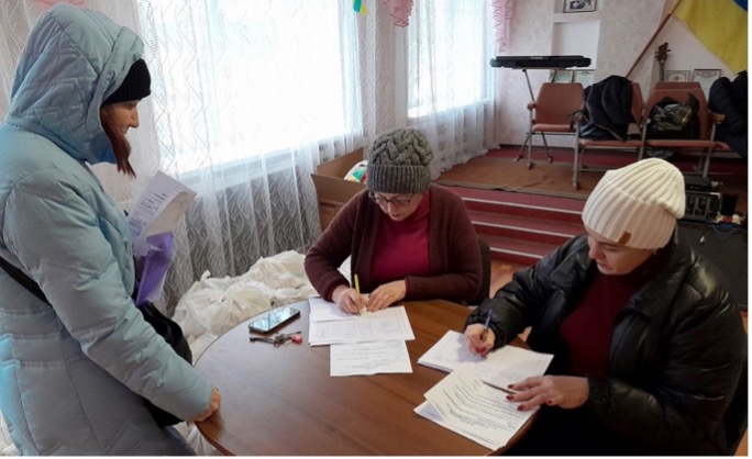 На Полтавщини переселенці отримали гуманітарну допомогу