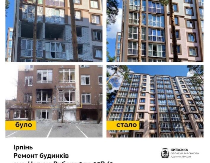 В одній з громад на Київщині відновили майже тисячу об’єктів, пошкоджених через російські обстріли