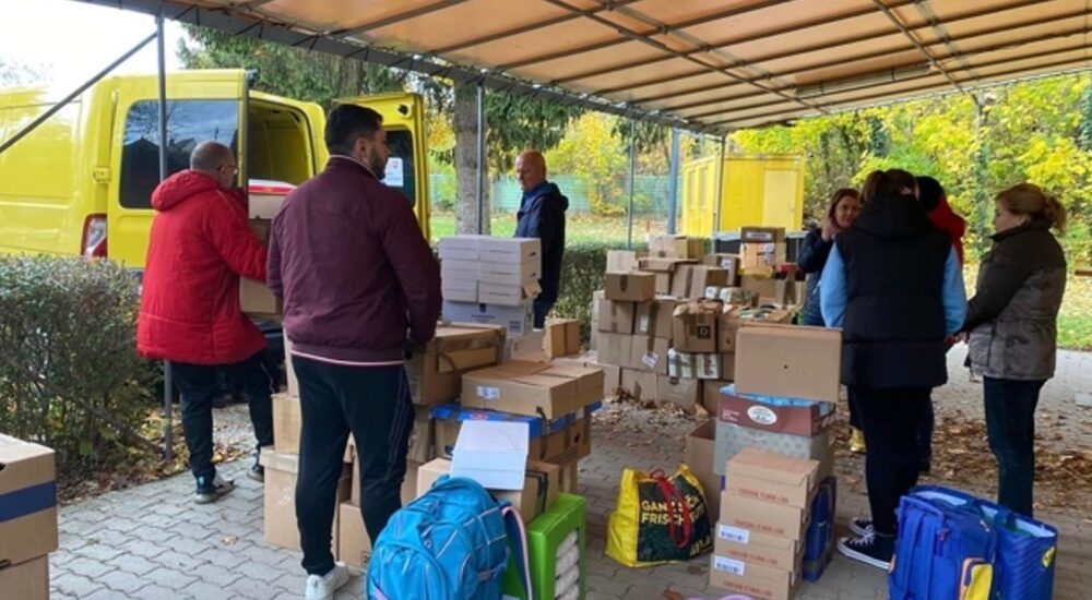 Жіноча організація з Австрії передала гумдопомогу українським сиротам і родинам переселенців