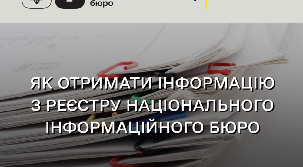 Як отримати інформацію з реєстру Національного інформаційного бюро