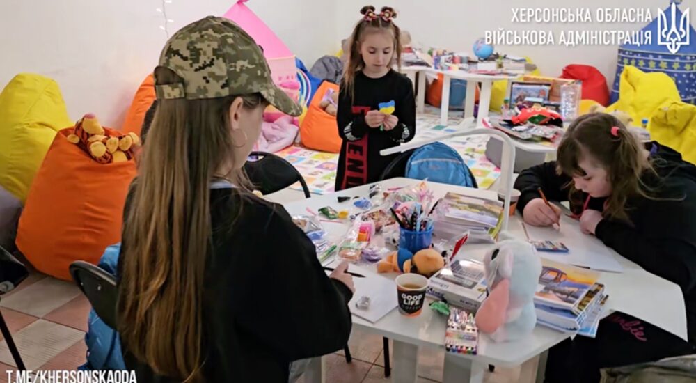 На Херсонщині відкрили дитячі простори в укриттях