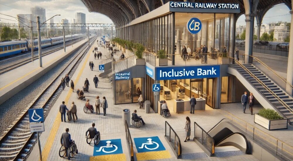 У Києві на залізничному вокзалі з’явиться інклюзивне банківське відділення