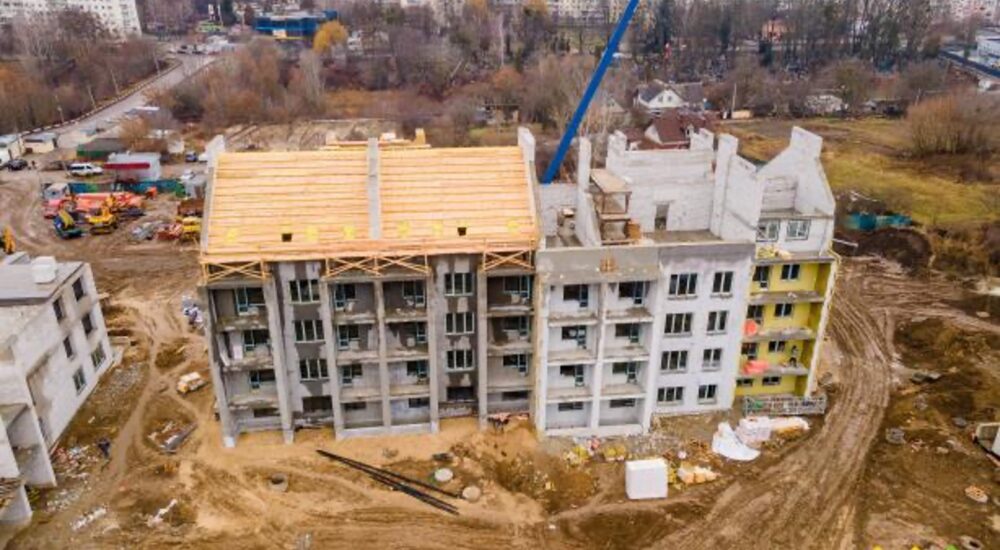 Житловий комплекс для ВПО у Житомирі: Корпус першого із чотирьох будинків зведено