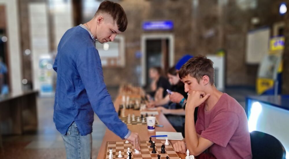 На київському вокзалі пройшов шаховий турнір