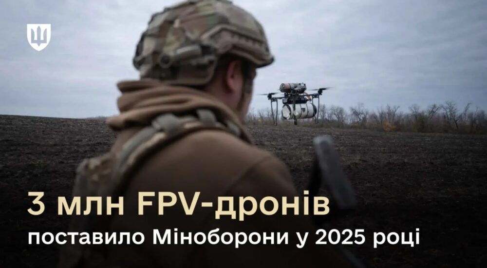 ЗСУ до кінця року отримають 3 мільйони FPV-дронів — Шмигаль