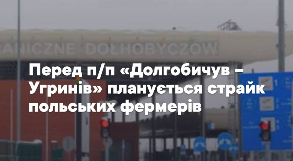 У ДПСУ рекомендують оминати пункт пропуску «Долгобичув – Угринів» через страйк поляків
