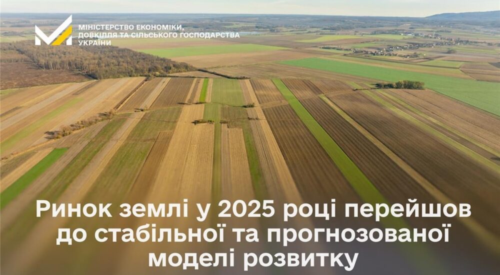 Ринок землі у 2025 році стабілізувався: що вплинуло на ціни та де гектар найдорожчий